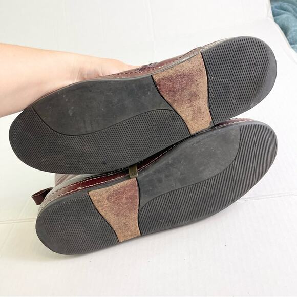 Donald J. Pliner Fashion Leather Sneakers High Tops Men's Shoes size 8 Burgundy - Picture 9 of 9